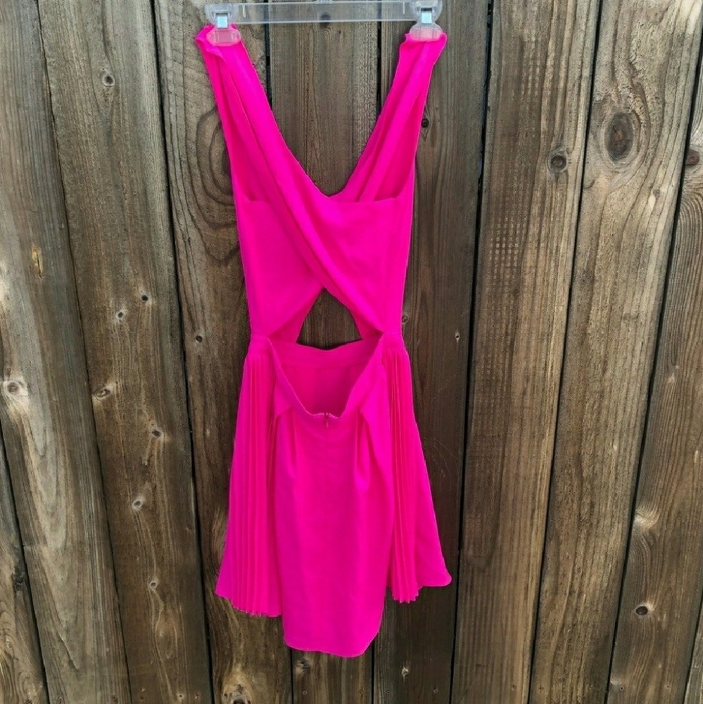 SOLD Sexy hot pink dress with cutouts